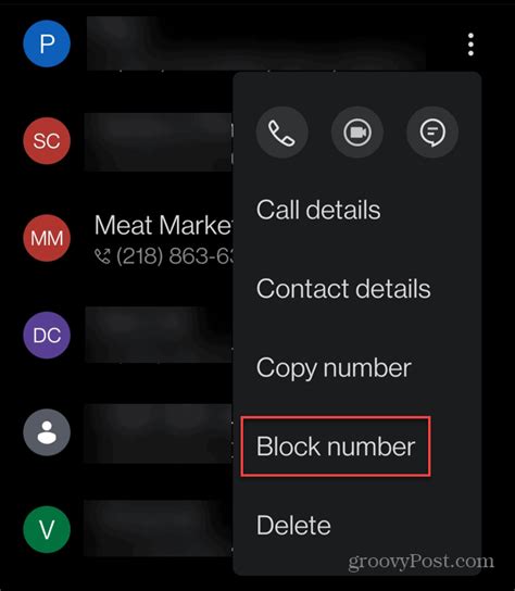 how to block numbers that are similar to yours